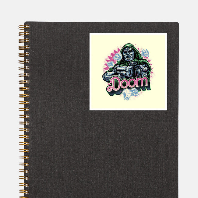 A Colorful Doom-None-Glossy-Sticker-glitchygorilla