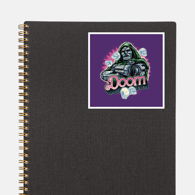 A Colorful Doom-None-Glossy-Sticker-glitchygorilla