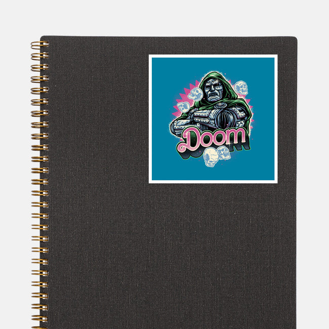 A Colorful Doom-None-Glossy-Sticker-glitchygorilla
