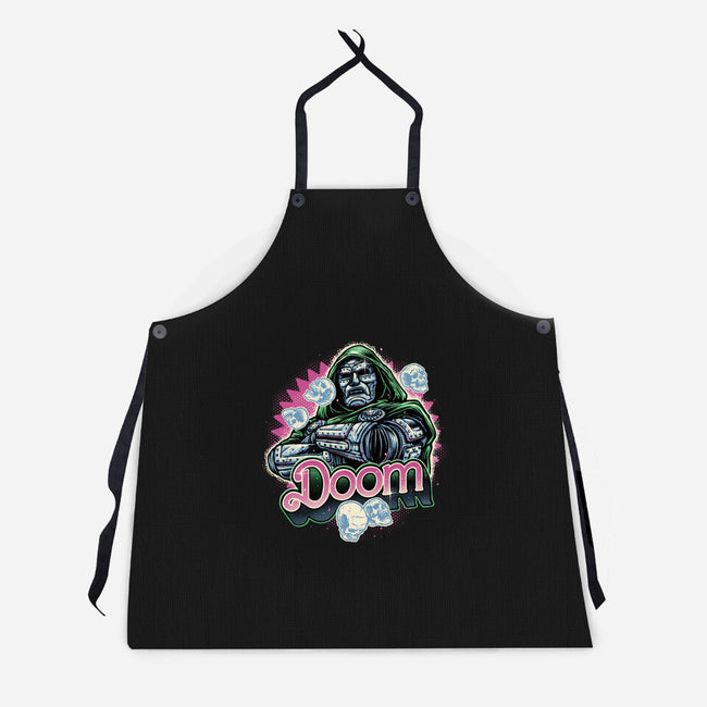 A Colorful Doom-Unisex-Kitchen-Apron-glitchygorilla