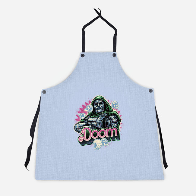 A Colorful Doom-Unisex-Kitchen-Apron-glitchygorilla