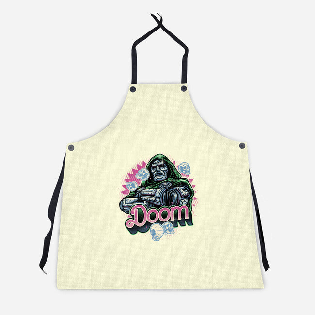 A Colorful Doom-Unisex-Kitchen-Apron-glitchygorilla