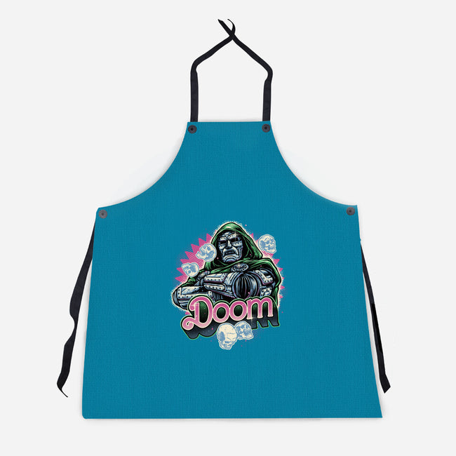 A Colorful Doom-Unisex-Kitchen-Apron-glitchygorilla