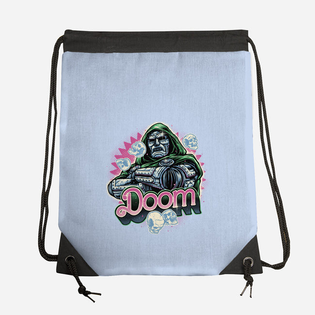 A Colorful Doom-None-Drawstring-Bag-glitchygorilla
