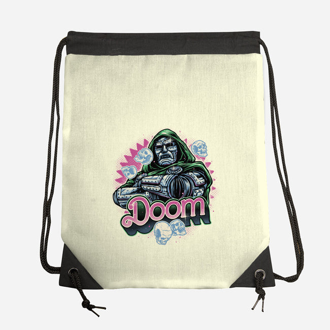 A Colorful Doom-None-Drawstring-Bag-glitchygorilla