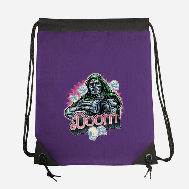 A Colorful Doom-None-Drawstring-Bag-glitchygorilla