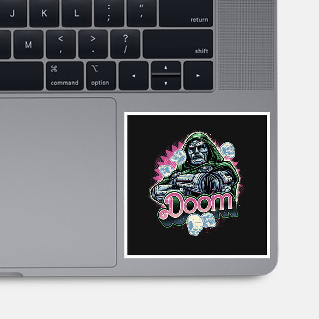 A Colorful Doom-None-Glossy-Sticker-glitchygorilla