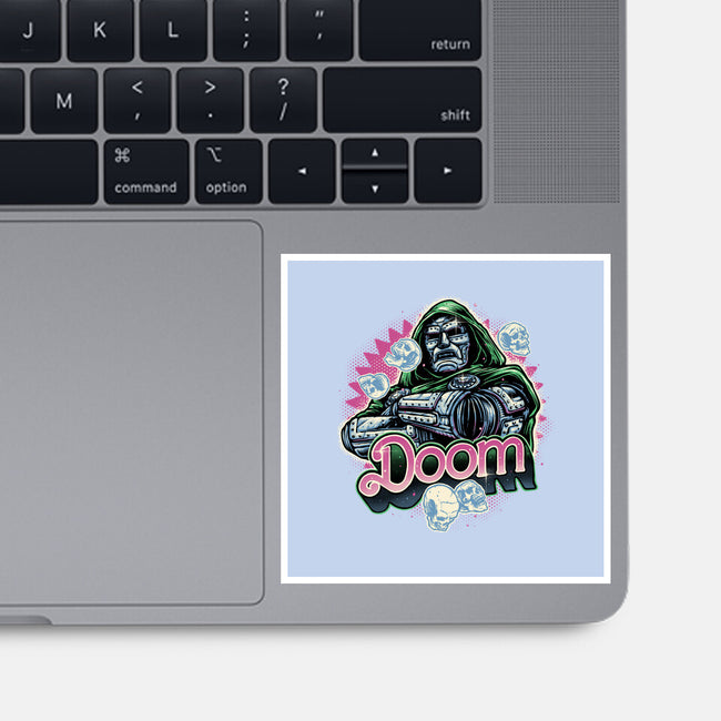 A Colorful Doom-None-Glossy-Sticker-glitchygorilla