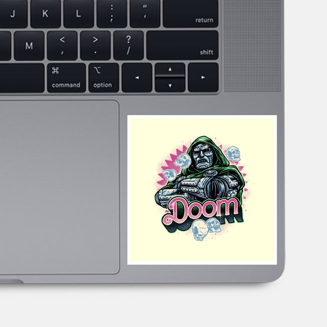 A Colorful Doom-None-Glossy-Sticker-glitchygorilla