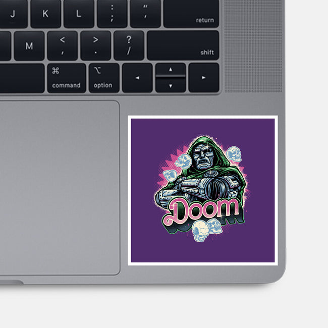 A Colorful Doom-None-Glossy-Sticker-glitchygorilla
