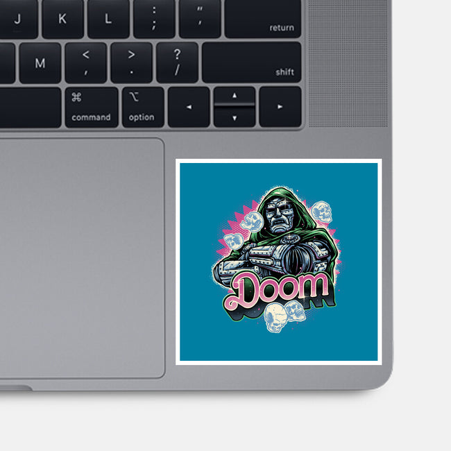 A Colorful Doom-None-Glossy-Sticker-glitchygorilla