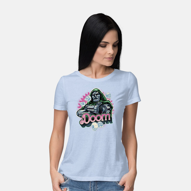 A Colorful Doom-Womens-Basic-Tee-glitchygorilla