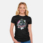 A Colorful Doom-Womens-Fitted-Tee-glitchygorilla