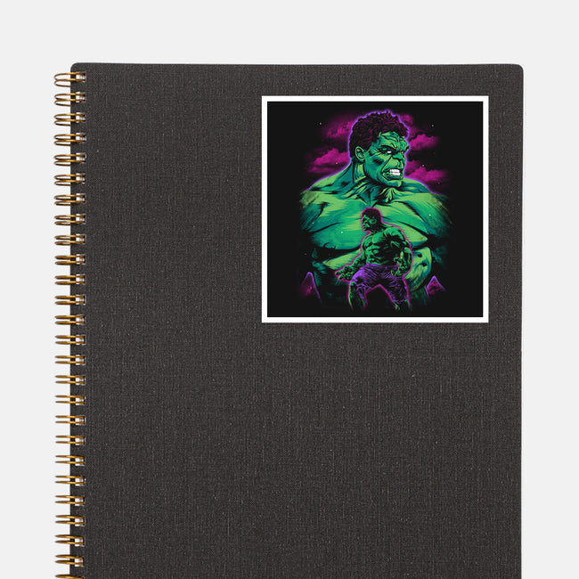 Green Gamma-None-Glossy-Sticker-zybbhorn