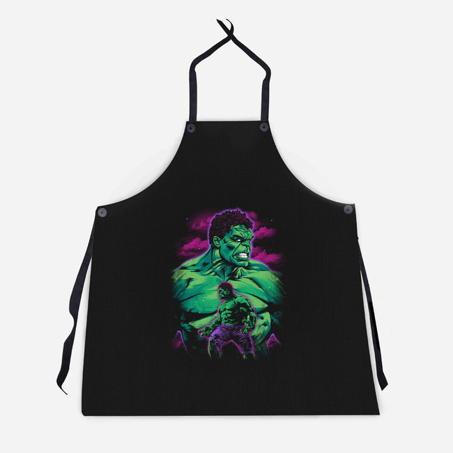 Green Gamma-Unisex-Kitchen-Apron-zybbhorn
