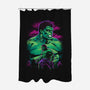 Green Gamma-None-Polyester-Shower Curtain-zybbhorn