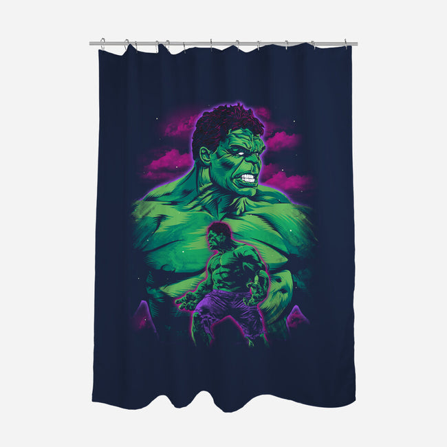 Green Gamma-None-Polyester-Shower Curtain-zybbhorn