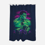 Green Gamma-None-Polyester-Shower Curtain-zybbhorn
