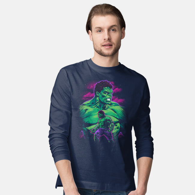 Green Gamma-Mens-Long Sleeved-Tee-zybbhorn