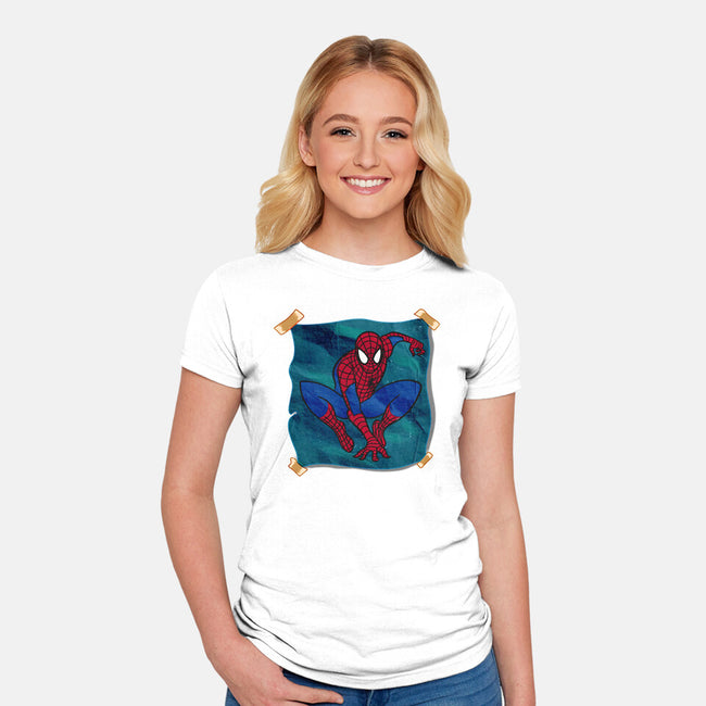 My Favorite Hero-Womens-Fitted-Tee-nickzzarto