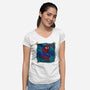 My Favorite Hero-Womens-V-Neck-Tee-nickzzarto
