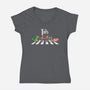 The Toys-Womens-V-Neck-Tee-2DFeer
