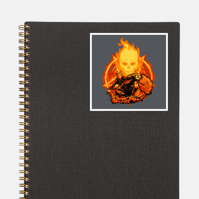 Ride Through The Fire-None-Glossy-Sticker-rmatix