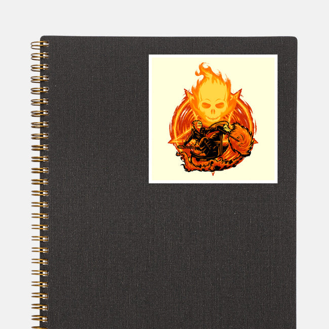 Ride Through The Fire-None-Glossy-Sticker-rmatix