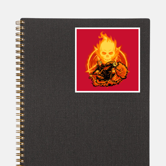 Ride Through The Fire-None-Glossy-Sticker-rmatix