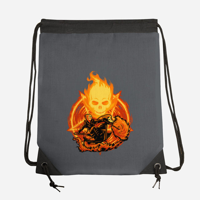 Ride Through The Fire-None-Drawstring-Bag-rmatix