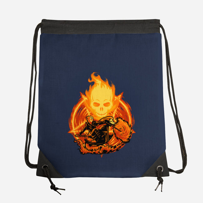 Ride Through The Fire-None-Drawstring-Bag-rmatix