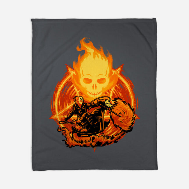 Ride Through The Fire-None-Fleece-Blanket-rmatix