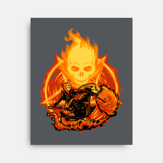 Ride Through The Fire-None-Stretched-Canvas-rmatix