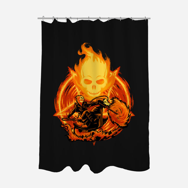 Ride Through The Fire-None-Polyester-Shower Curtain-rmatix