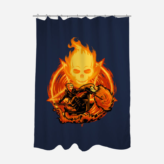 Ride Through The Fire-None-Polyester-Shower Curtain-rmatix