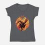 New Day In NYC-Womens-V-Neck-Tee-rmatix
