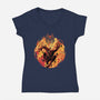 New Day In NYC-Womens-V-Neck-Tee-rmatix