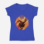 New Day In NYC-Womens-V-Neck-Tee-rmatix