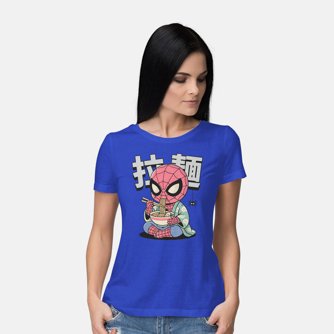 Spideramen-Womens-Basic-Tee-GODZILLARGE