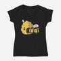 Honey I'm Home-Womens-V-Neck-Tee-Freecheese