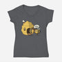 Honey I'm Home-Womens-V-Neck-Tee-Freecheese