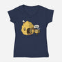 Honey I'm Home-Womens-V-Neck-Tee-Freecheese