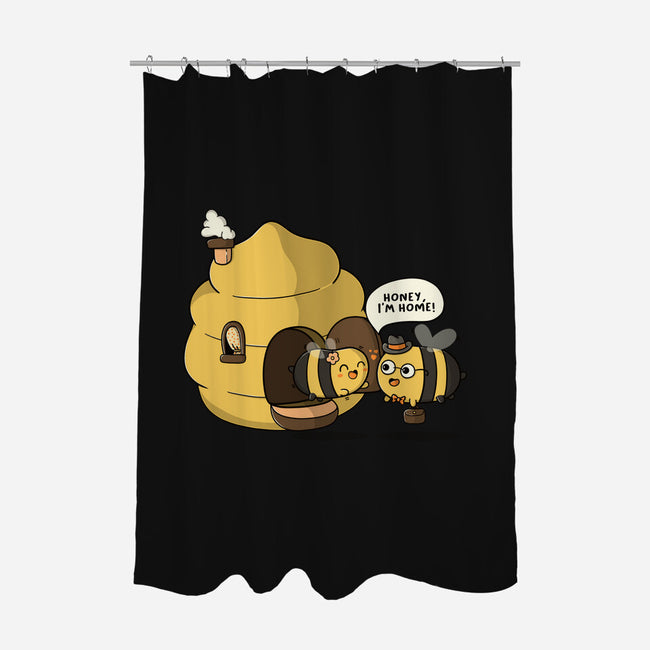 Honey I'm Home-None-Polyester-Shower Curtain-Freecheese