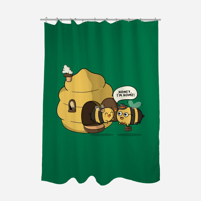 Honey I'm Home-None-Polyester-Shower Curtain-Freecheese