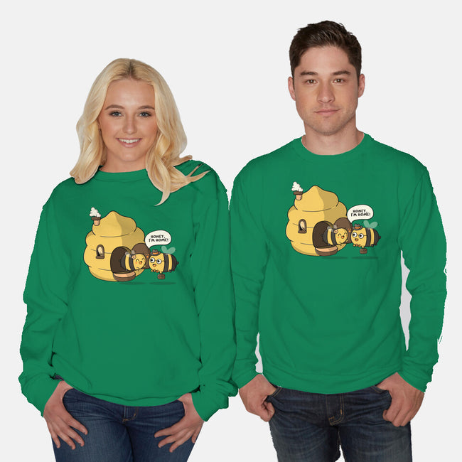 Honey I'm Home-Unisex-Crew Neck-Sweatshirt-Freecheese