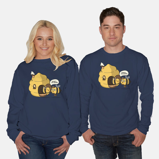 Honey I'm Home-Unisex-Crew Neck-Sweatshirt-Freecheese