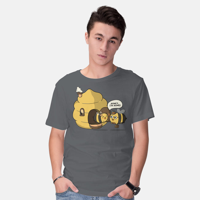 Honey I'm Home-Mens-Basic-Tee-Freecheese