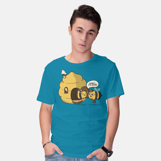 Honey I'm Home-Mens-Basic-Tee-Freecheese