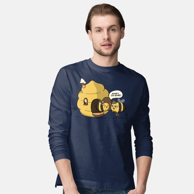 Honey I'm Home-Mens-Long Sleeved-Tee-Freecheese