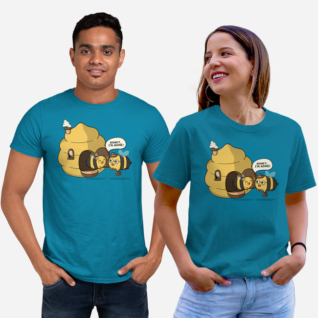 Honey I'm Home-Unisex-Basic-Tee-Freecheese
